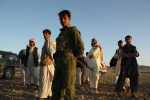 Afghans on cliff