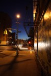 dusk street corner