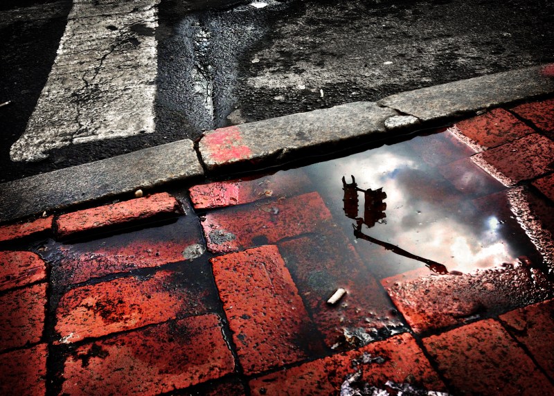 brick reflection